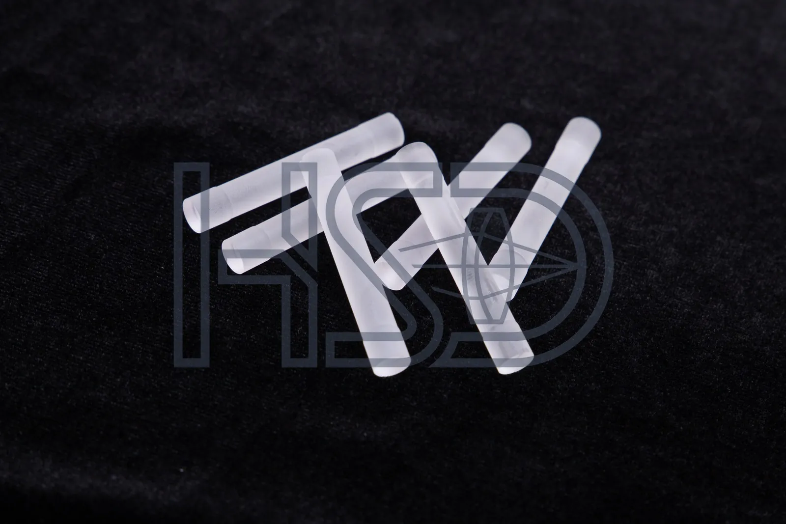 Uncoated white rod lens blank — precision ground, ready for coating